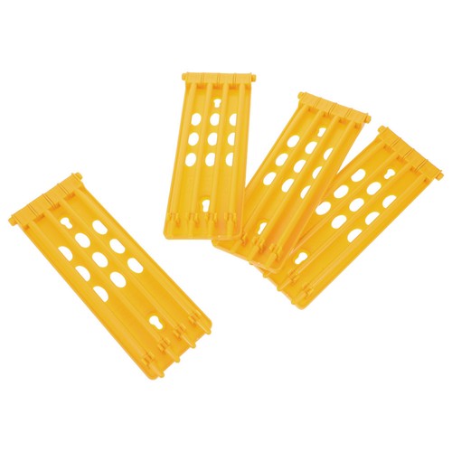 Reusable yellow plastic leg - reusable,