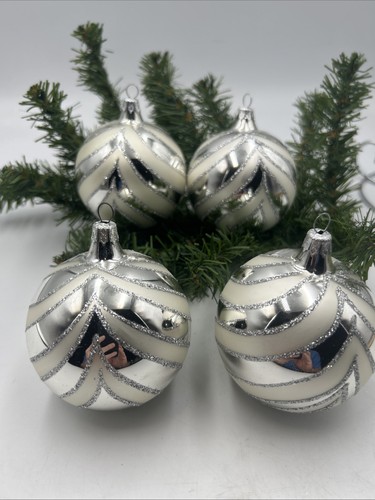 Silver and cream christmas - silver,