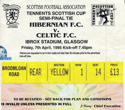 Ticket scottish cup semi - scottish,