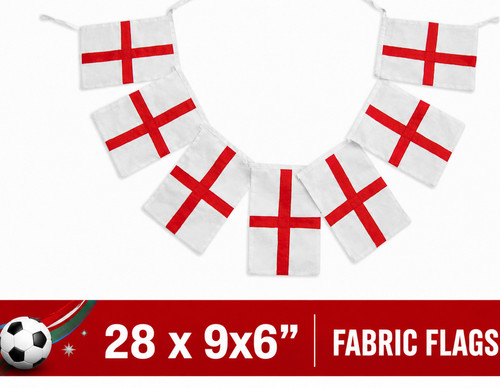 England flag fabric bunting - england,