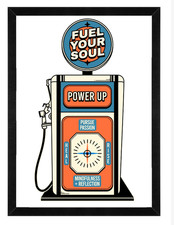 Retro Mini Petrol Pump Wall