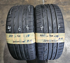 2x 225/40 R18 Bridgestone