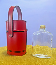 Vintage breweriana red leather