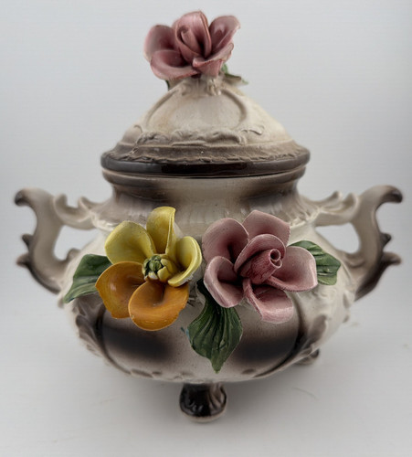 Capodimonte tea pot with lid - capodimonte,