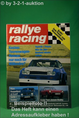 Rally racing jensen - rally, 4/73
