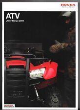 Honda ATV Utility Range 2008-2009 UK Market Brochure Fourtrax Foreman Rincon