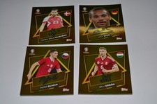 Topps Euro 2024 Euro Gold Signature Stickers x 4, Sane, Hojbjerg, Schick, Orban