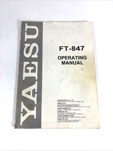 Vintage yaesu 847 - vintage, operating