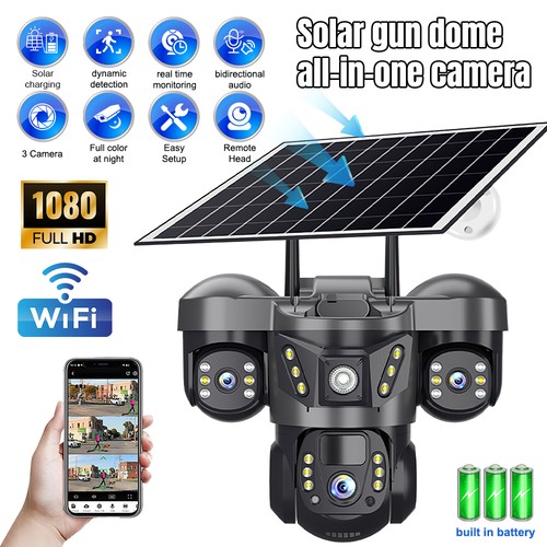 9mp fhd wifi solar camera - 9mp,