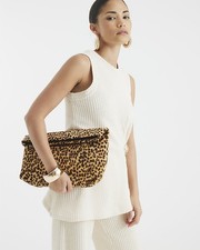 River Island Womens Brown Leather Handbag Women Bag One Size