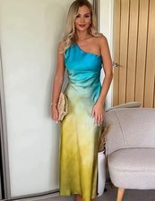 Zara  Asymmetric Tie Dye Satin