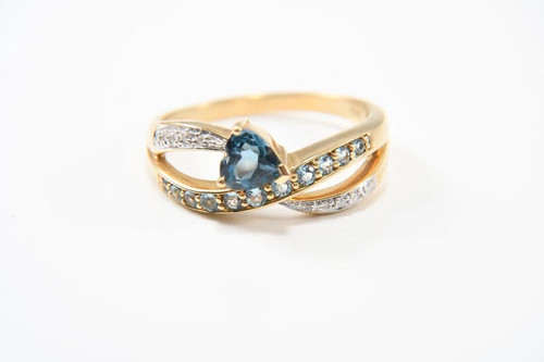 Spinel gold ring - , white