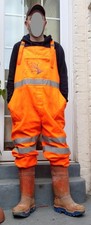 mens COSALT orange Hi Vis bib