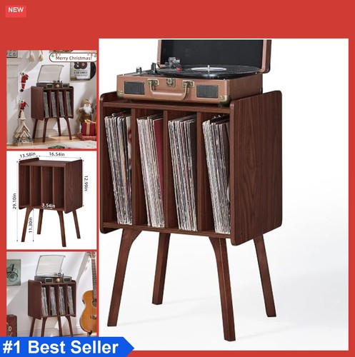Record player stand walnut - player,