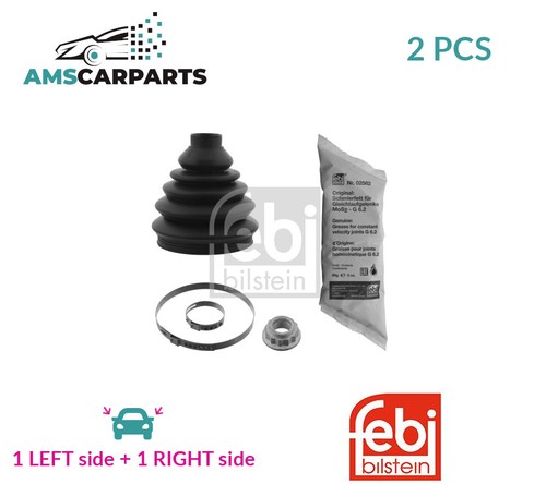Joint boot kit pair - cv, wheel