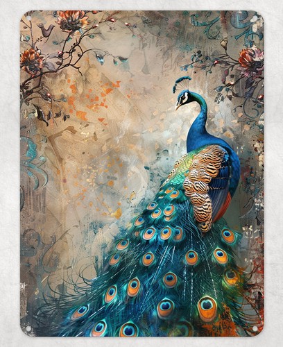 Abstract peacock bird metal - peacock,
