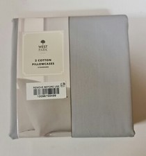West Park Grey Pillowcases