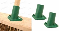 2 Plastic Broom Bracket Sweeping Brush Support Stay 15/16" Shaft Handle 2 Hole