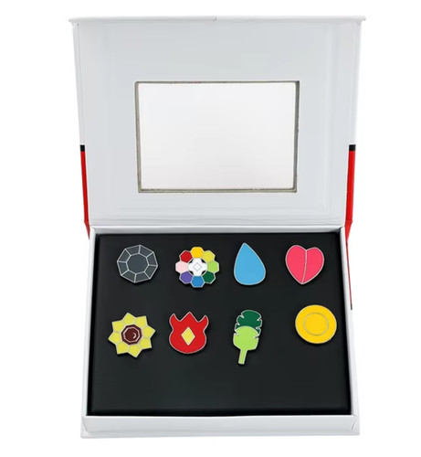 Pokemon gym badges league box - badges,