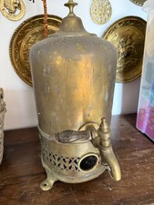 Antique vintage brass tea urn