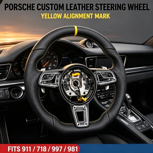 Custom leather racing steering - custom,
