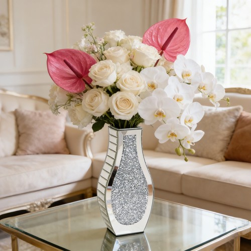 Crushed diamond mirrored - crushed,