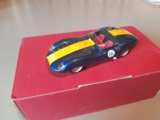 Stunning Gama 1:43 Built Resin Model 1959 Lister Jaguar Racing Car, Mint