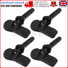 4X Tyre Pressure Sensor fits PEUGEOT 5008 2.0D 09 to 17 Monitor TPMS CI XTPS104