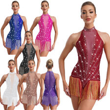 Women Costume Nightclub Dresses Bar Dancewear Samba Ballroom ChaCha Outfit