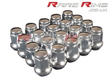 Chrome Hex Wheel Nuts x 20