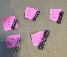  COILED SPRING DRILL STOPS ,3/32"  WITHOUT  GRUB,  IN GOOD CONDITION.
