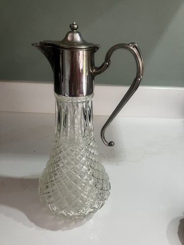 Antique cut glass - glass, claret