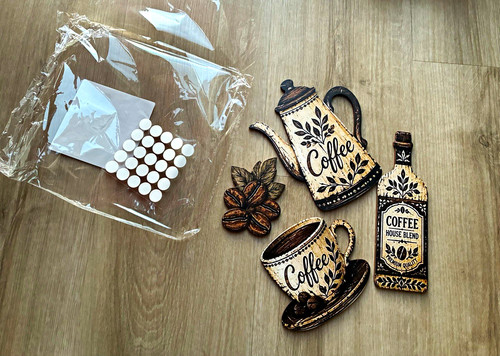Coffee theme wooden wall - theme,