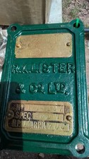 Lister D Spec Plate. Genuine