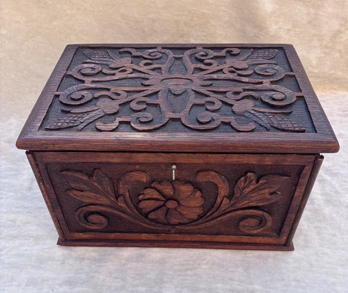 Arts and crafts carved bible - carved,