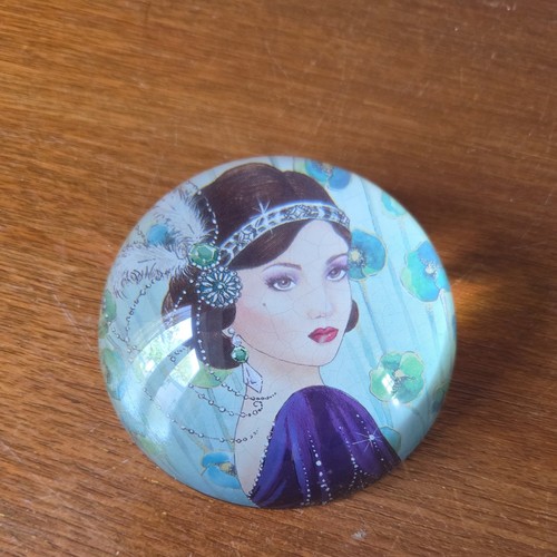 Art deco lady - lady, glass