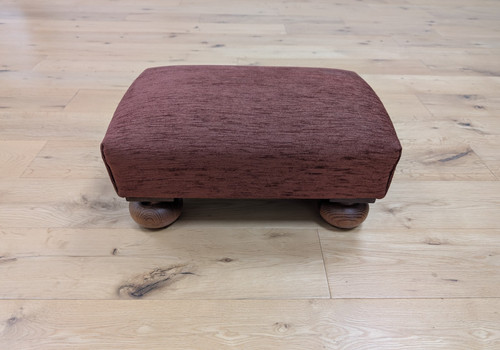 Padded upholstered footstool - ,