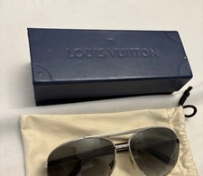 Louis Vuitton Z0340U 9SL 61-14 140 Attitude Pilote Aviators Sunglasses Silver