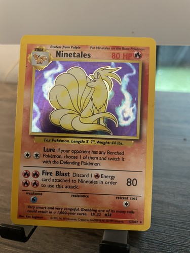 1995 ninetails pokemon card - 1995,