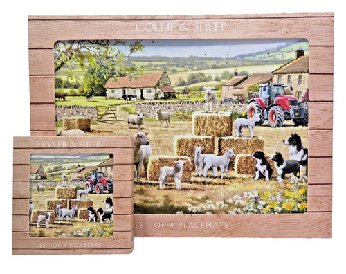Farmyard collie sheep - &,
