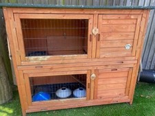 Runaround rabbit tunnels/connectors/cage plus wooden 4' hutch