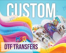Custom DTF Heat Transfers, Ready to press Wholesale Iron on Design, Gang Sheets