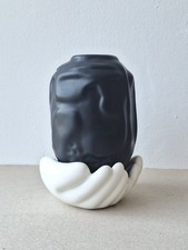 IKEA Black and White Ceramic Vase Modern Design Small Vase Decorative Home