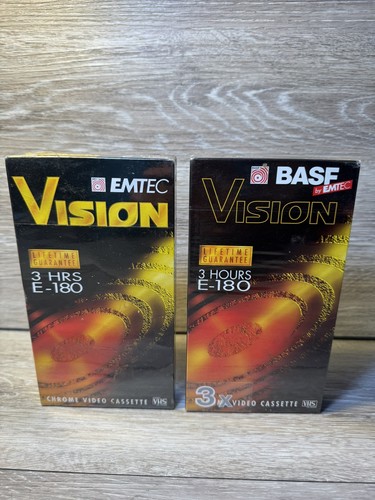 Emtec vision 180 vhs blank - vision, e-180