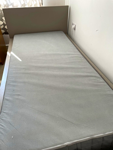 Ikea malm grey single bed - ikea,