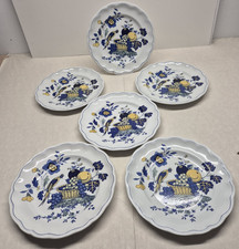 Copeland Spode Dinner Plates Set Of 6 Blue Bird Bone China Vintage