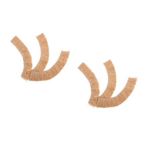 6pcs reusable synthetic - 6pcs, thatch