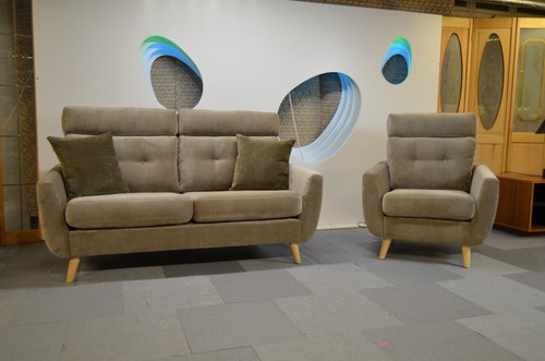 Velvet seater sofa large - 2, +