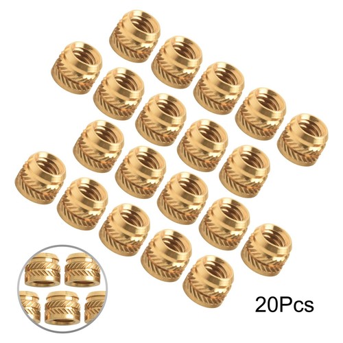 Brass nuts threaded heat - threaded,