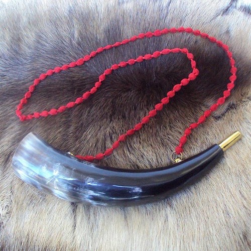 Bugle cattle horn - cattle, red
